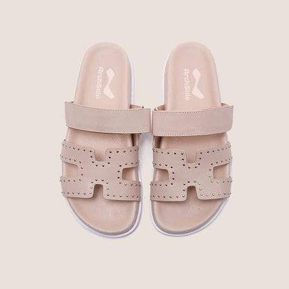 WILLOW – Modern Studded Slide Sandals for Bunions & Foot Pain | Podiatrist Recommended Healthy Sandals