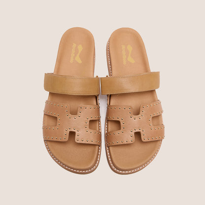 WILLOW – Modern Studded Slide Sandals for Bunions & Foot Pain | Podiatrist Recommended Healthy Sandals