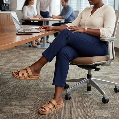 WILLOW – Modern Studded Slide Sandals for Bunions & Foot Pain | Podiatrist Recommended Healthy Sandals