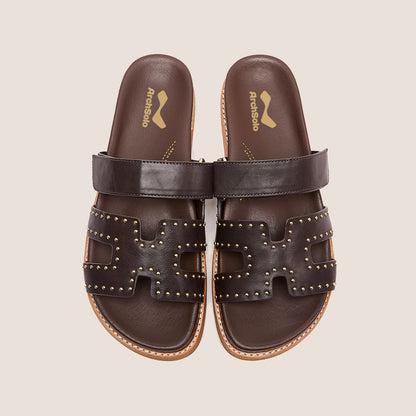 WILLOW – Modern Studded Slide Sandals for Bunions & Foot Pain | Podiatrist Recommended Healthy Sandals