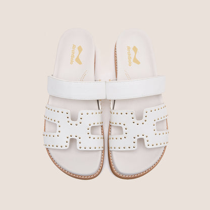 WILLOW – Modern Studded Slide Sandals for Bunions & Foot Pain | Podiatrist Recommended Healthy Sandals